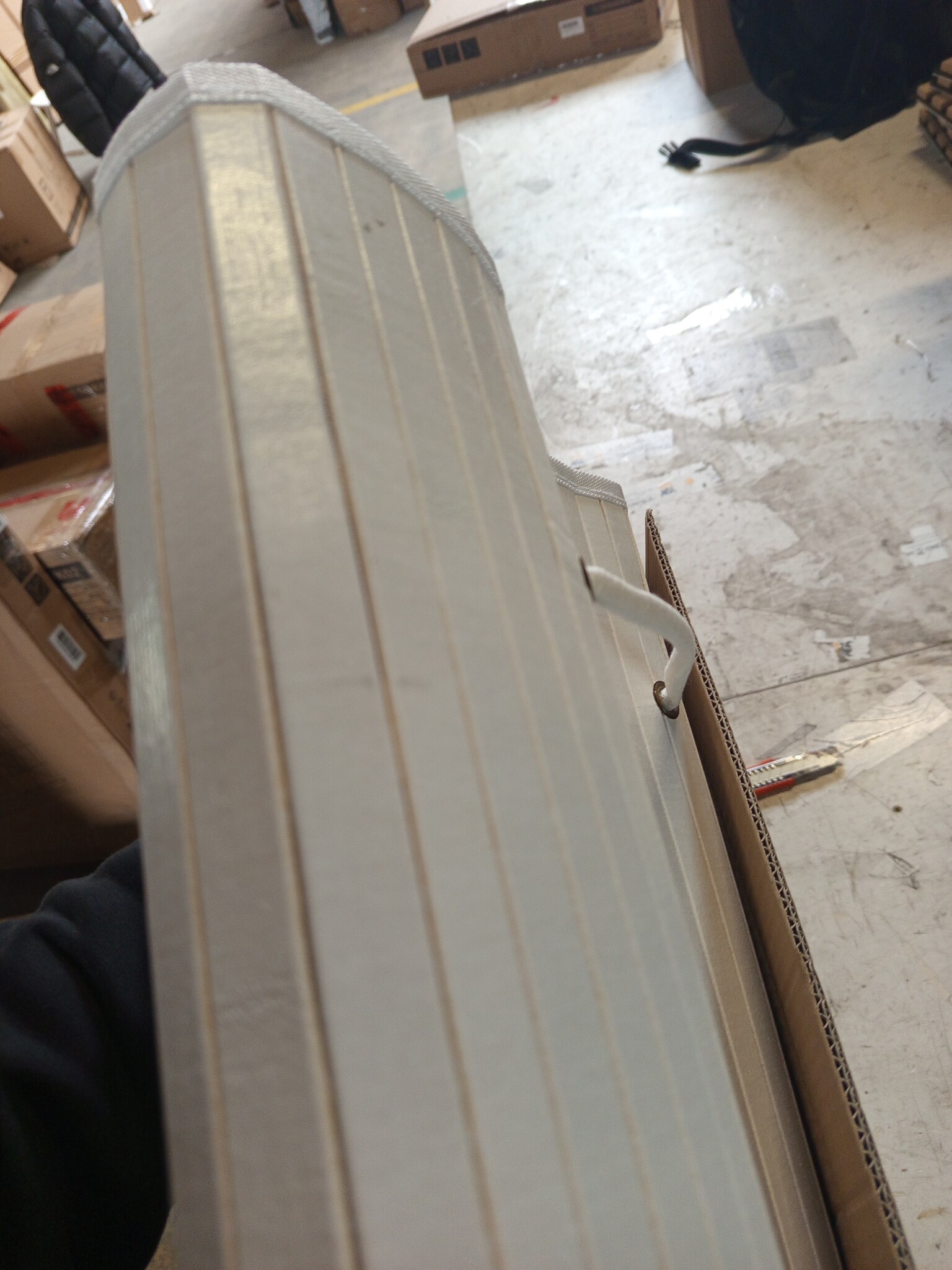 Wasmand Bamboe Wit 100L Inklapbaar - 55% Korting! (Lichte Krassen)