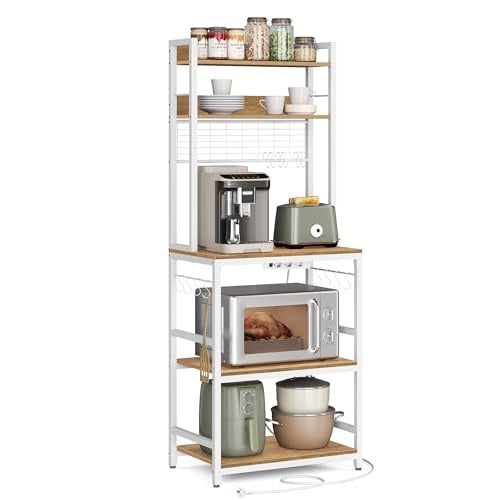 Keukenrek Honey Brown Metaal & Spaanplaat 60x40x171.3cm