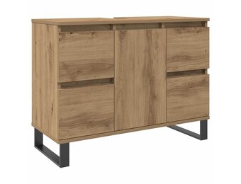 VidaXL Badkamerkast Artisanaal Eiken 80x33x60 cm - 40% Korting!