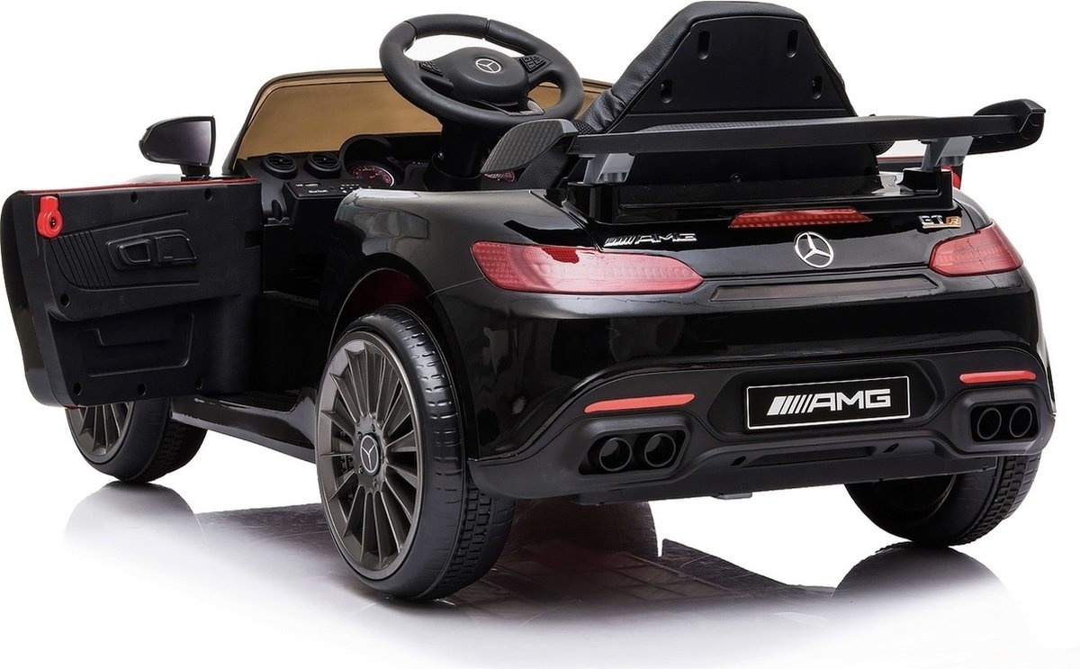 Elektrische Kinderauto Mercedes GTR AMG Zwart - 50% Korting!