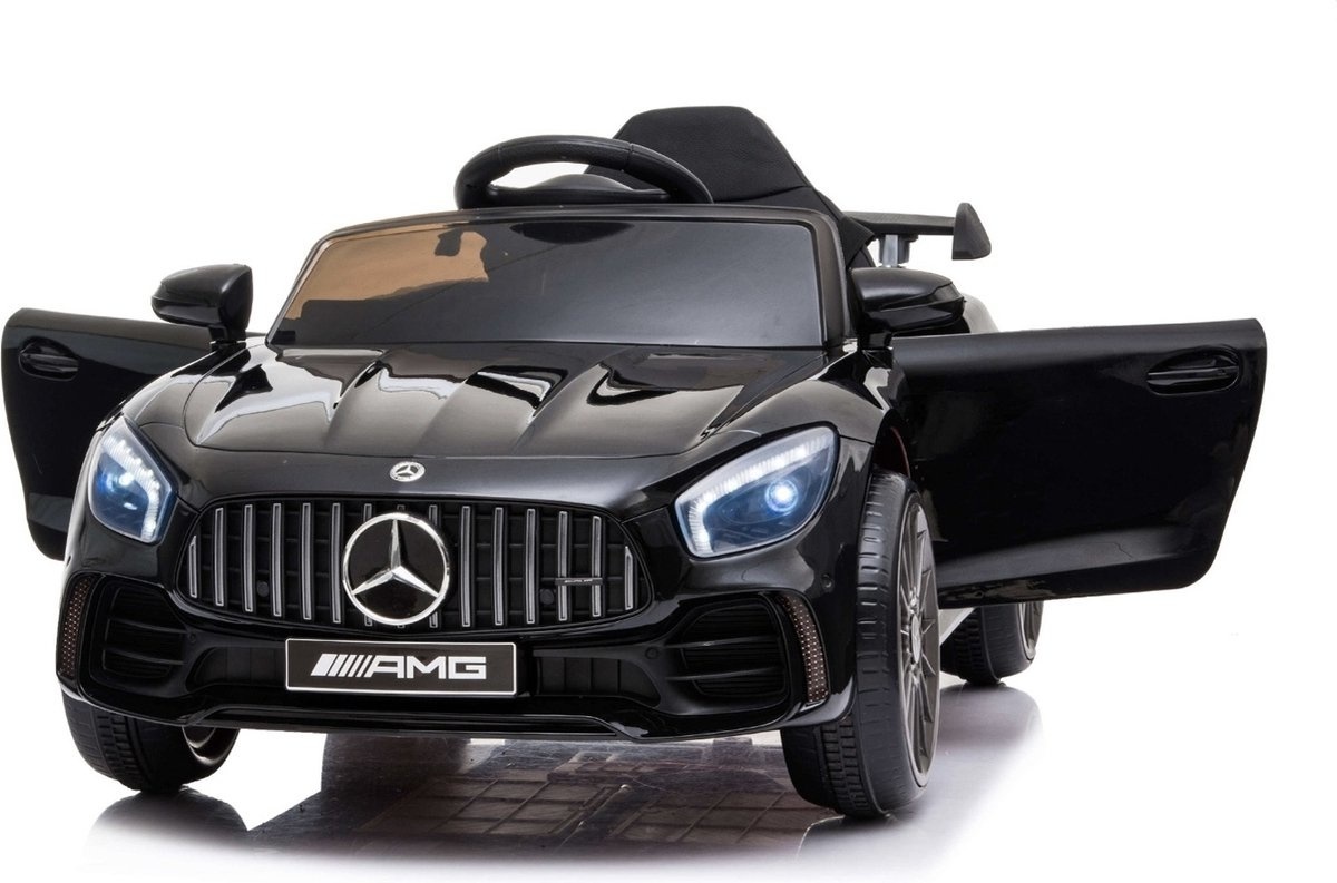 Elektrische Kinderauto Mercedes GTR AMG Zwart - 50% Korting!
