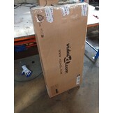 vidaXL Wastafelonderkast Lyon 80x46x81,5 cm bewerkt hout hoogglans wit