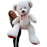 Reuze Witte Knuffelbeer 190cm - I Love You - 60% Korting!