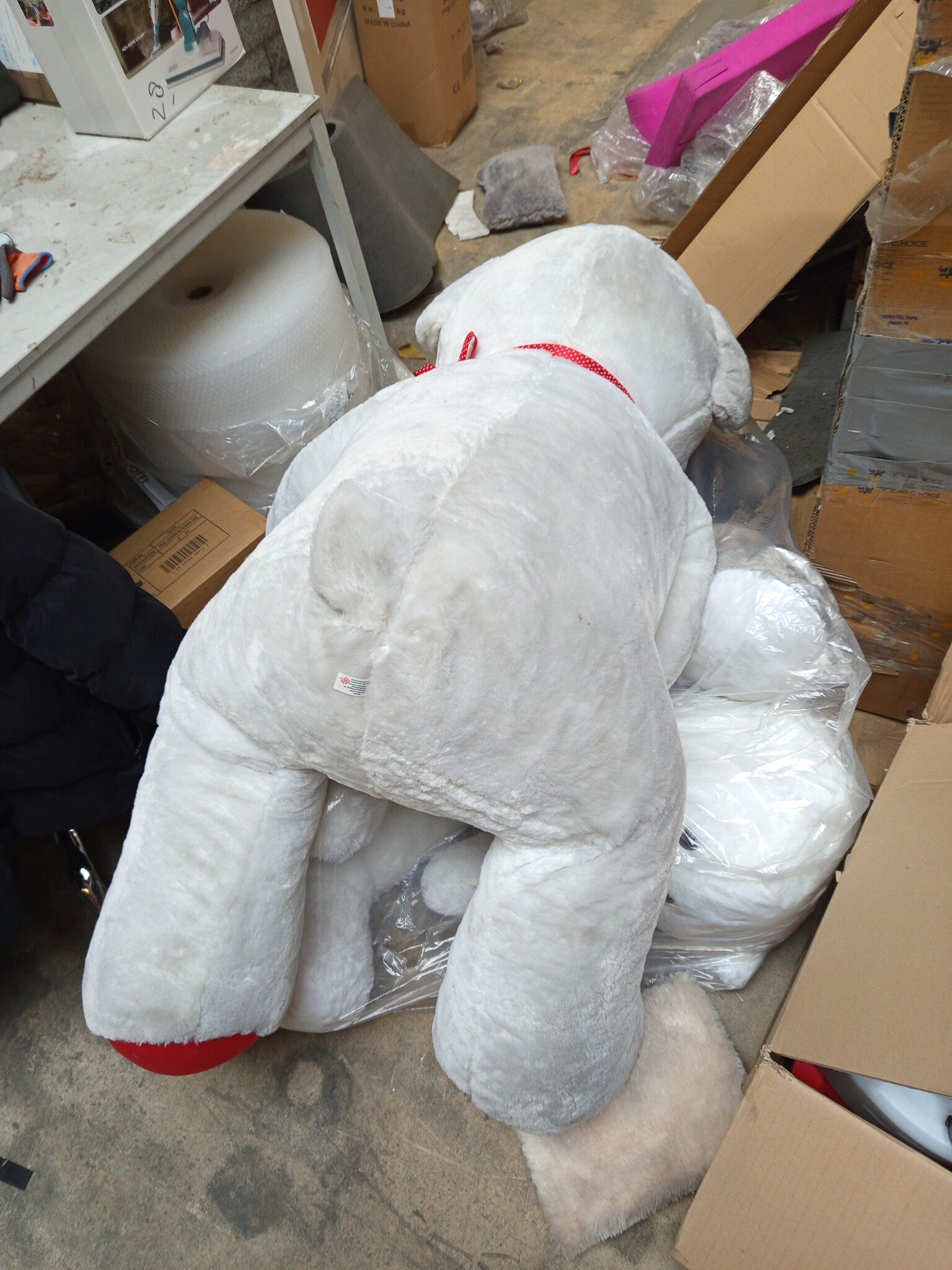 Reuze Witte Knuffelbeer 190cm - I Love You - 60% Korting!