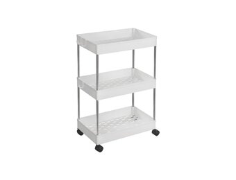 Keukentrolley 3 niveaus Wit - 51% Korting! Ruimtebesparend & Stijlvol