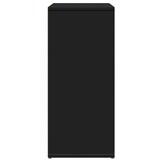 vidaXL Dressoir Zwart Bewerkt Hout 60x31x70cm - 50% Korting!