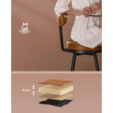 VASAGLE EKHO Barstoelen Set (2) - Lederlook, 360° Draaibaar - 40% Korting!