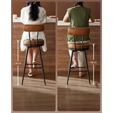 VASAGLE EKHO Barstoelen Set (2) - Lederlook, 360° Draaibaar - 40% Korting!