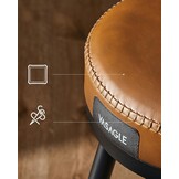 VASAGLE EKHO Barstoelen Set (2) - Lederlook, 360° Draaibaar - 40% Korting!