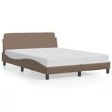 vidaXL Bedframe Cappuccino Kunstleer 140x190cm - 47% Korting! Ongebruikt!