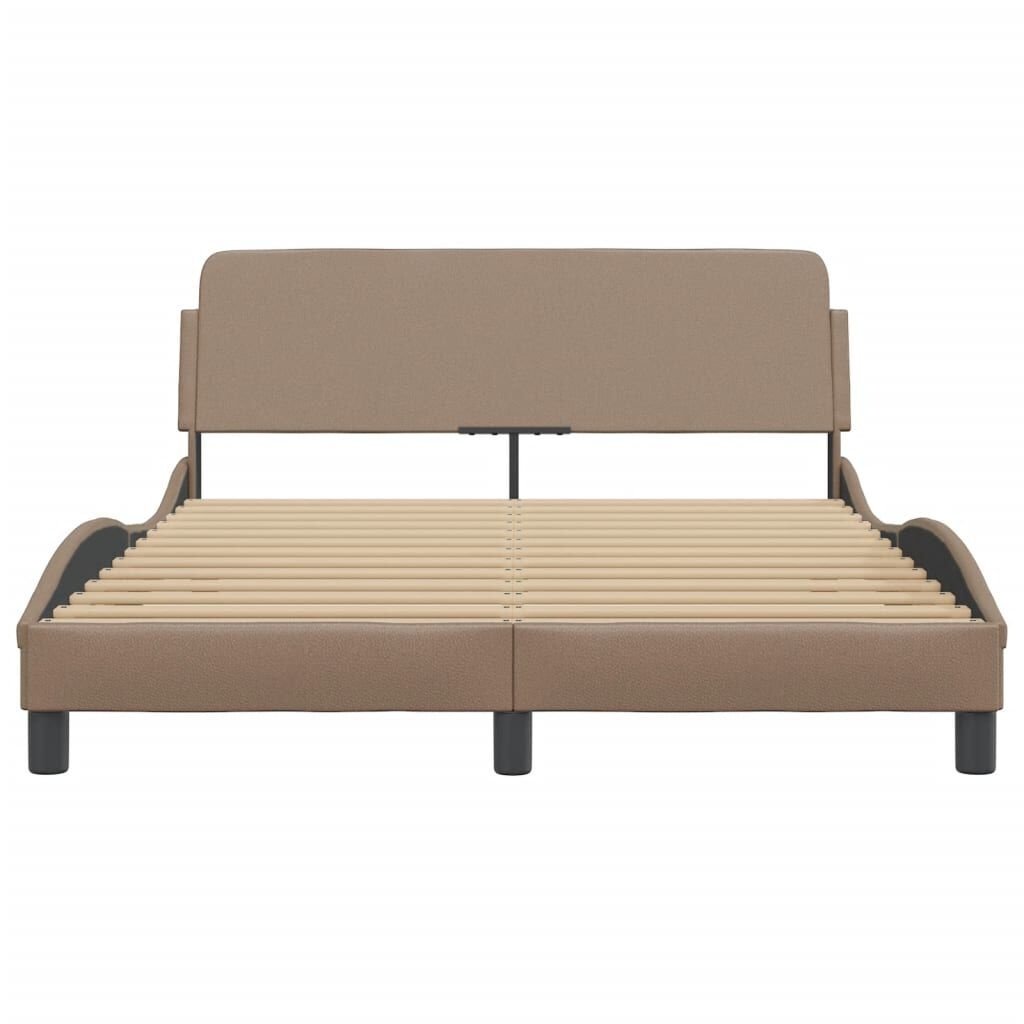vidaXL Bedframe Cappuccino Kunstleer 140x190cm - 47% Korting! Ongebruikt!
