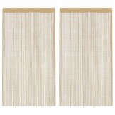 VidaXL Draadgordijnen Beige 100x250 cm (2 st) - 40% Korting!