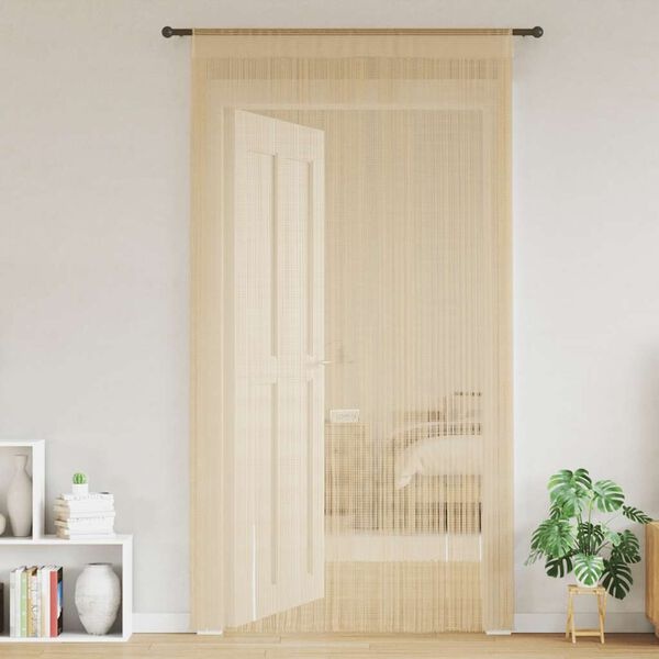 VidaXL Draadgordijnen Beige 100x250 cm (2 st) - 40% Korting!