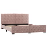 VidaXL Fluweel Bedframe Roze 160x200 | 40% Korting | Showmodel!