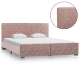 VidaXL Fluweel Bedframe Roze 160x200 | 40% Korting | Showmodel!