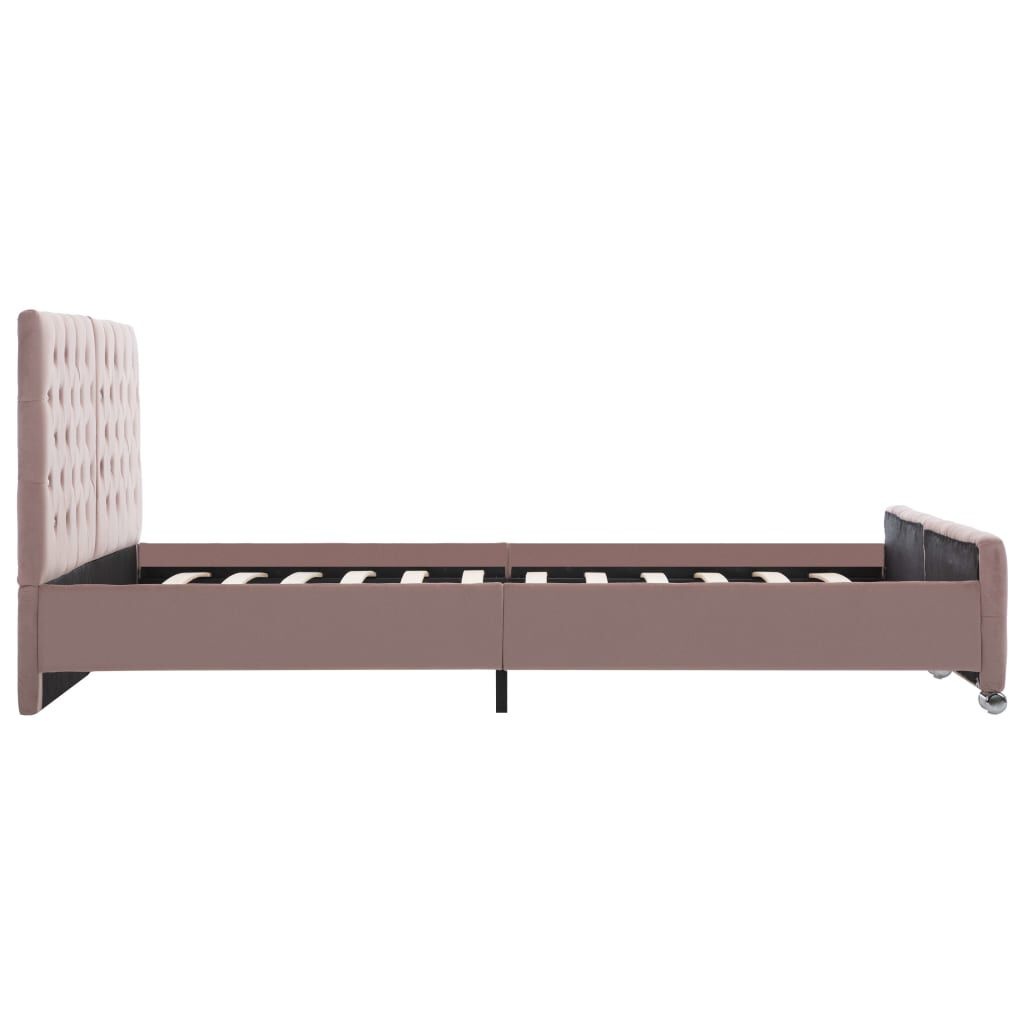 VidaXL Fluweel Bedframe Roze 160x200 | 40% Korting | Showmodel!