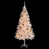 VidaXL Witte Kunstkerstboom 180cm met LED & Ballen | -41% Korting!