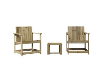 Retourtje: VidaXL 3-delige Loungeset Grenenhout | 71% Korting! | Lichte Kras