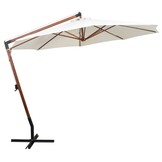 Zweefparasol vidaXL 350cm Wit - 71% Korting! Perfecte Schaduw
