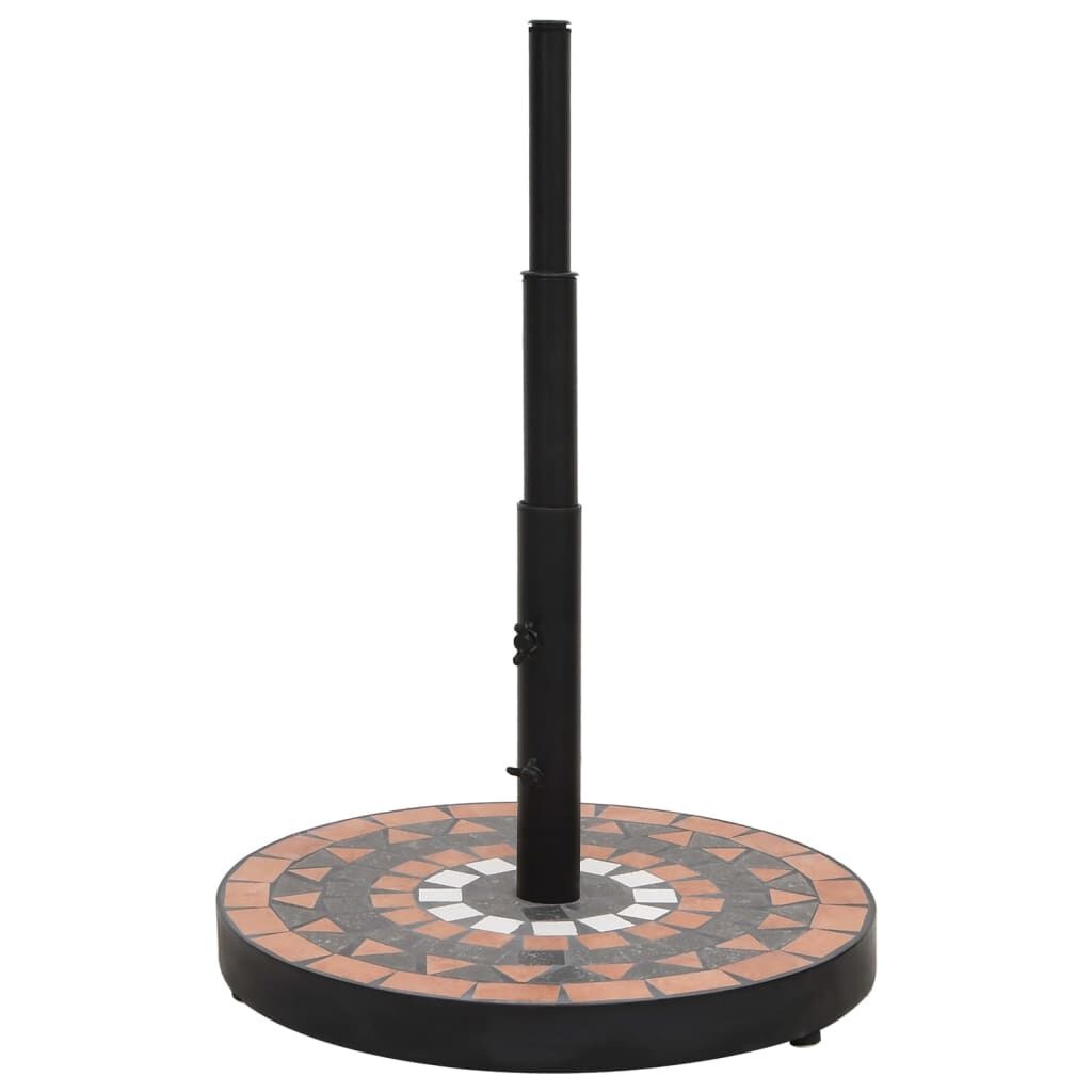 VidaXL Parasolvoet 12kg Terracotta Wit - Nu 56% Korting!