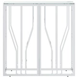 vidaXL Wandtafel RVS & Glas - 65% Korting! 70x30x70 cm