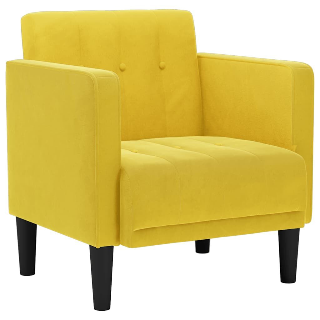 VidaXL Gele Fluwelen Fauteuil - 35% Korting! (Ongebruikt)