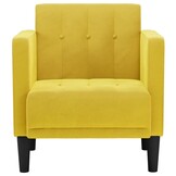 VidaXL Gele Fluwelen Fauteuil - 35% Korting! (Ongebruikt)