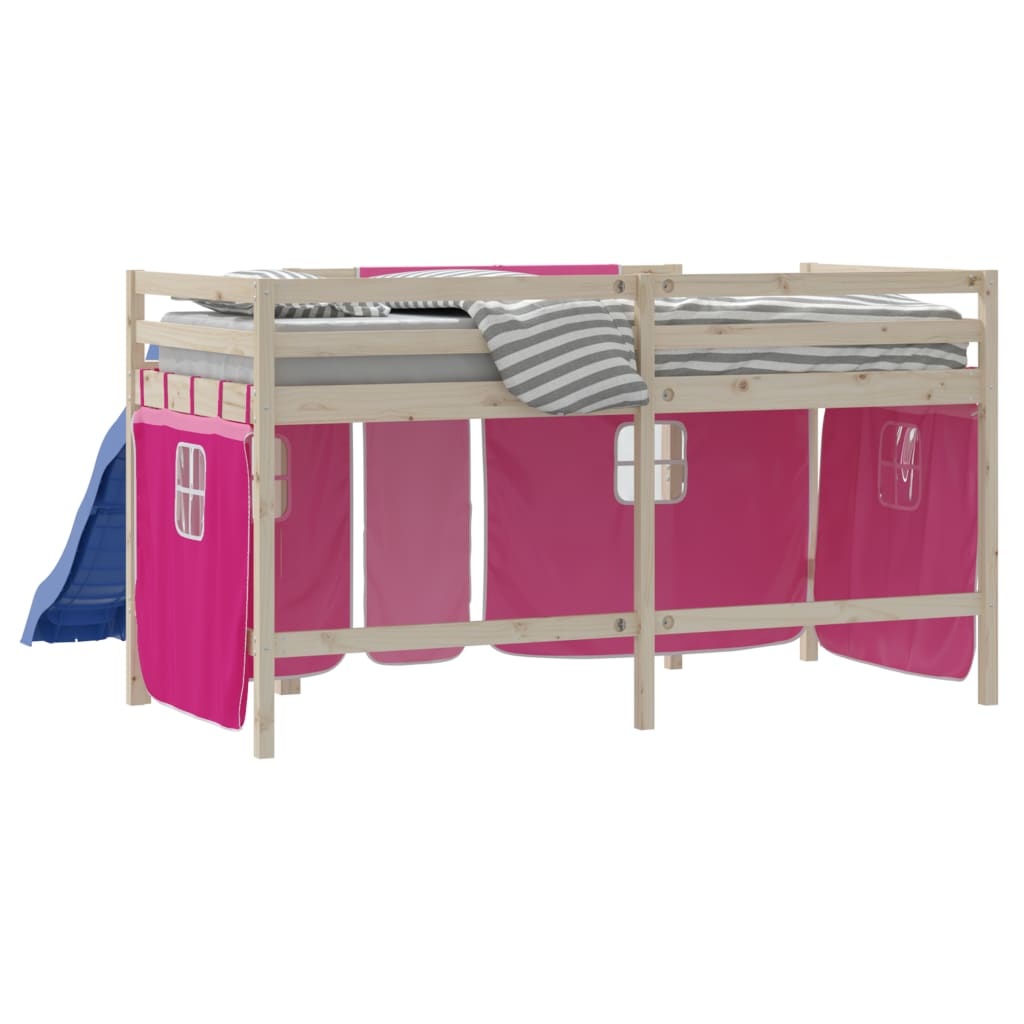 VidaXL Kinderbed Gordijnset Hoogslaper Polyester Roze | 35% Korting