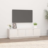 VidaXL TV-meubel Grenenhout Wit 140x40x40cm | Nu 55% Korting!