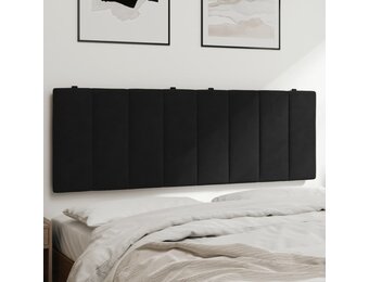 vidaXL Hoofdbordkussen Hanko 140cm Fluweel Zwart - 40% Korting!