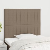 vidaXL Hoofdborden Taupe Stof 2 stuks - 40% Korting! Ideaal voor je slaapkamer