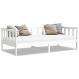 VidaXL Bedbank Grenenhout Wit 90x200cm - 40% Korting! (Zo Goed Als Nieuw)