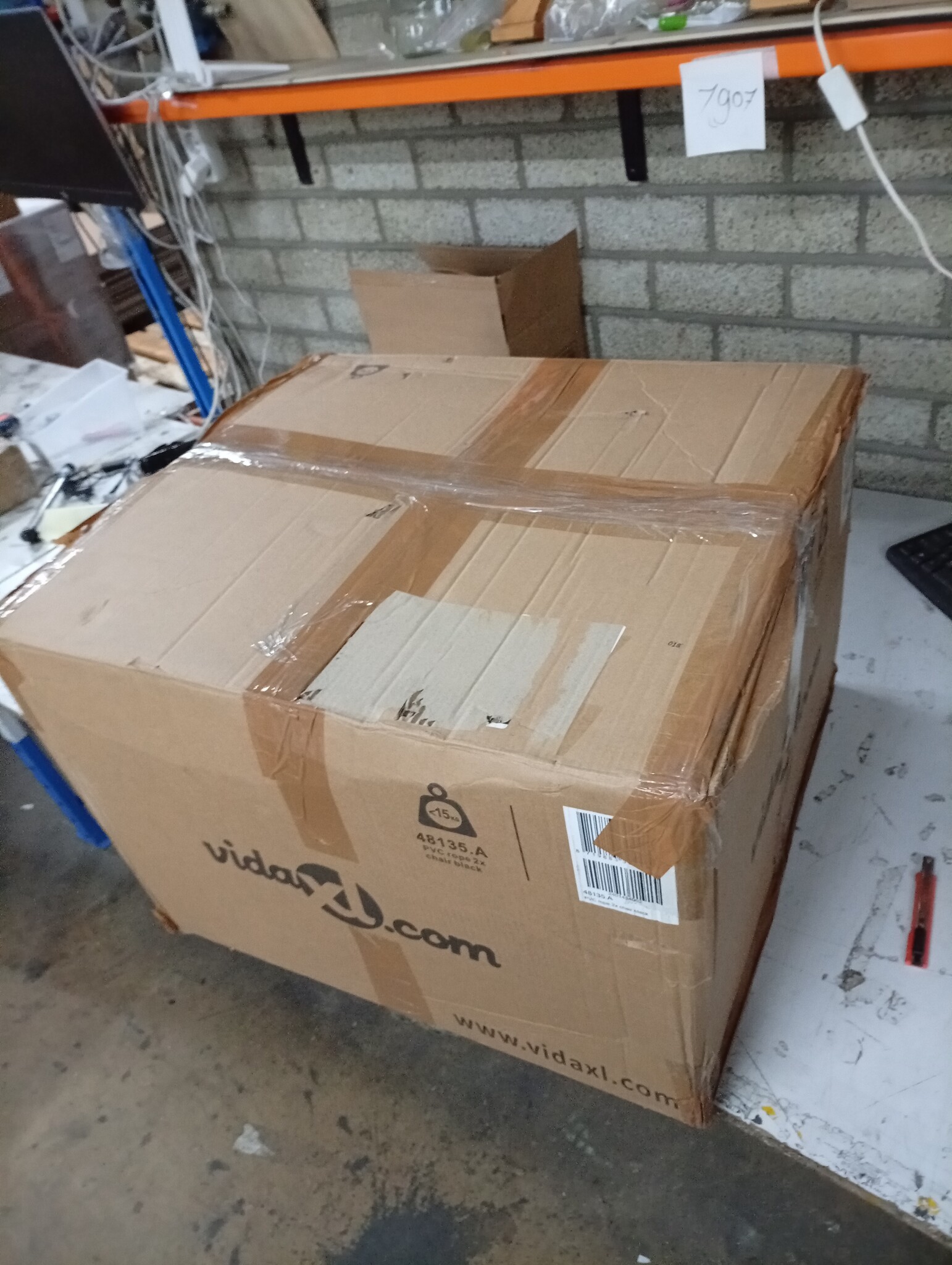 VidaXL Tuinstoelen 2 st PE-rattan Zwart - 60% Korting! Kleine Kras