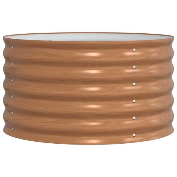 VidaXL Verhoogde Plantenbak Bruin Staal - 40% Korting! Nu 1 op voorraad!