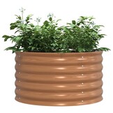 VidaXL Verhoogde Plantenbak Bruin Staal - 40% Korting! Nu 1 op voorraad!