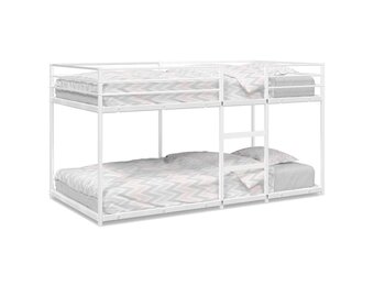 vidaXL Stapelbed Staal Wit 75x190 cm - 55% Korting! Laatste Stuk!