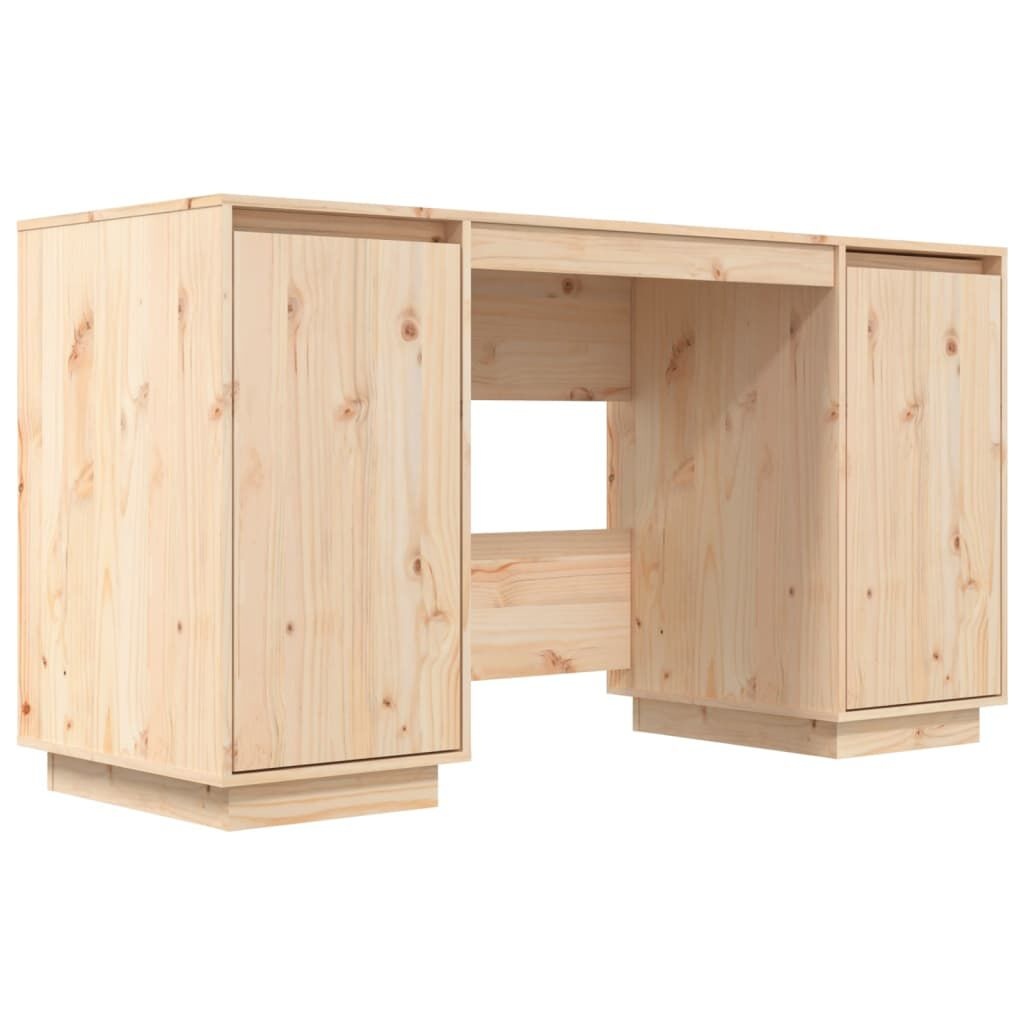 VidaXL Bureau Massief Grenenhout 140x50x75cm | 55% Korting! (Nieuwstaat)
