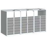 VidaXL Containerberging 3 Bakken - 40% Korting! Grijs Staal (216x81x115cm)