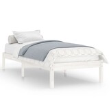 vidaXL Massief Houten Bedframe Wit 90x190 cm | Nu 40% Korting!