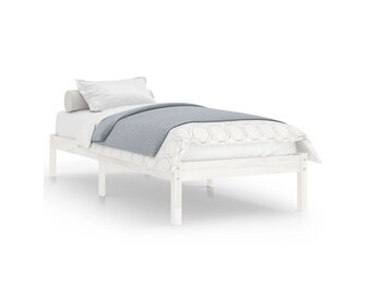 vidaXL Massief Houten Bedframe Wit 90x190 cm | Nu 40% Korting!