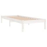 vidaXL Massief Houten Bedframe Wit 90x190 cm | Nu 40% Korting!