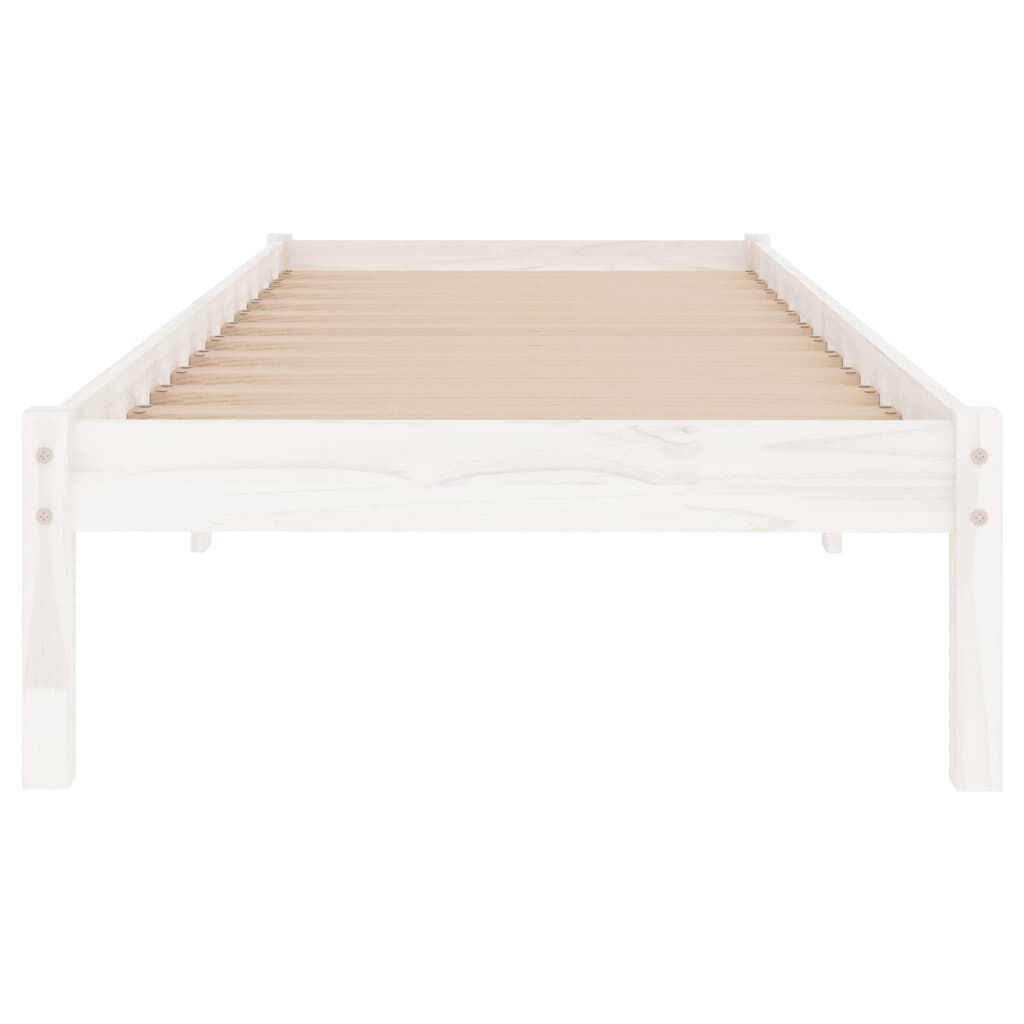 vidaXL Massief Houten Bedframe Wit 90x190 cm | Nu 40% Korting!