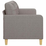 VidaXL Driezitsbank Stof Taupe - 40% Korting! Comfort & Stijl