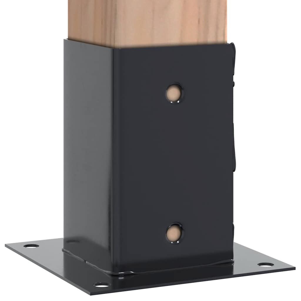 vidaXL Spokkels vierkant 12 st 91x91mm Antraciet - 40% Korting!