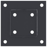 vidaXL Spokkels vierkant 12 st 91x91mm Antraciet - 40% Korting!