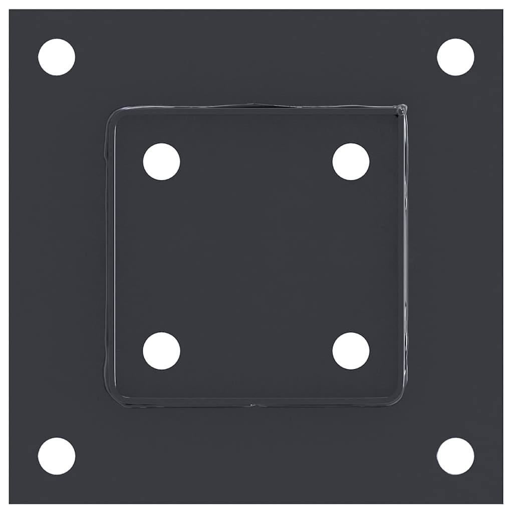 vidaXL Spokkels vierkant 12 st 91x91mm Antraciet - 40% Korting!