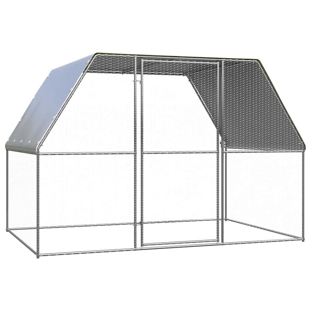 vidaXL Kippenkooi 3x2x2m - Gegalvaniseerd Staal - NU 40% KORTING!