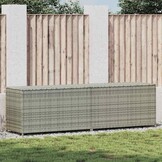 VidaXL Tuinbox Poly Rattan Grijs (40% Korting) - Op=Op!