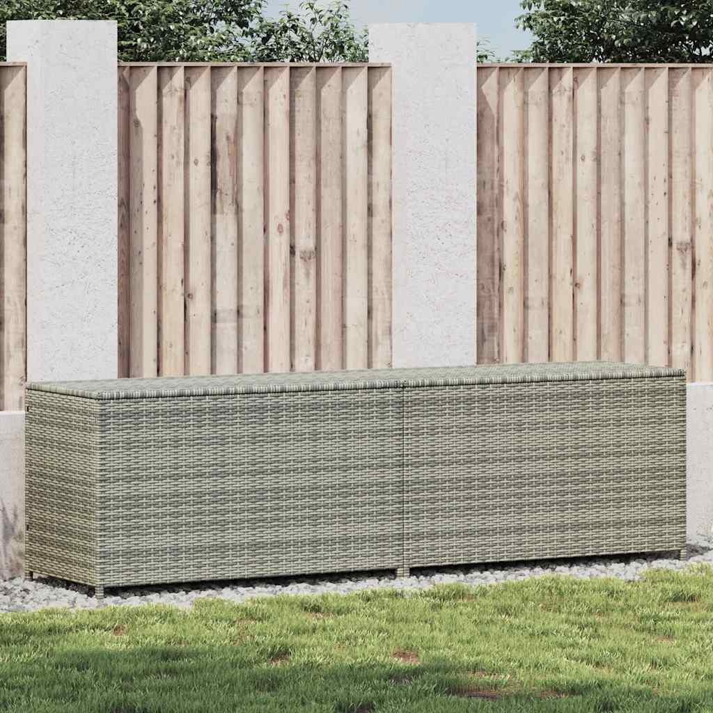 VidaXL Tuinbox Poly Rattan Grijs (40% Korting) - Op=Op!