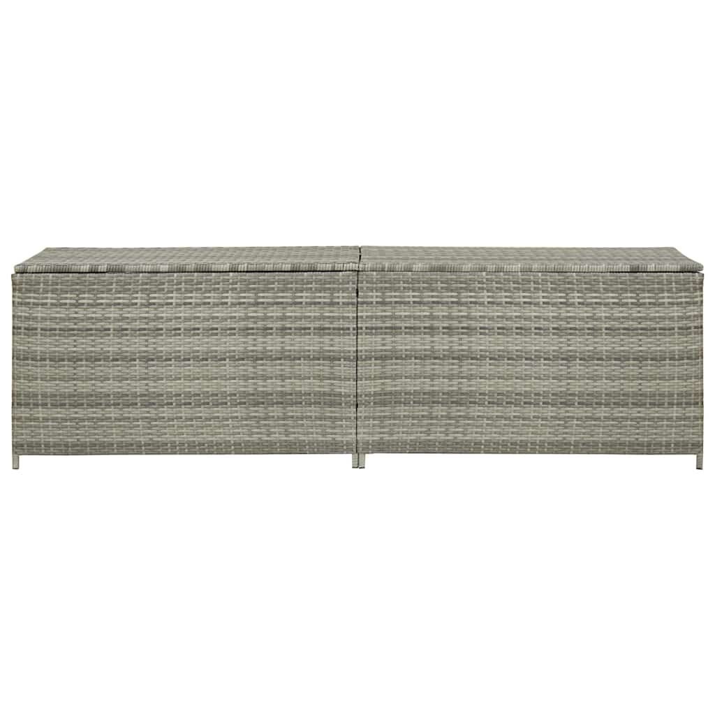 VidaXL Tuinbox Poly Rattan Grijs (40% Korting) - Op=Op!